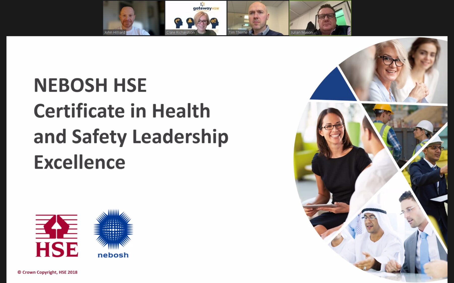EI attending Nebosh training